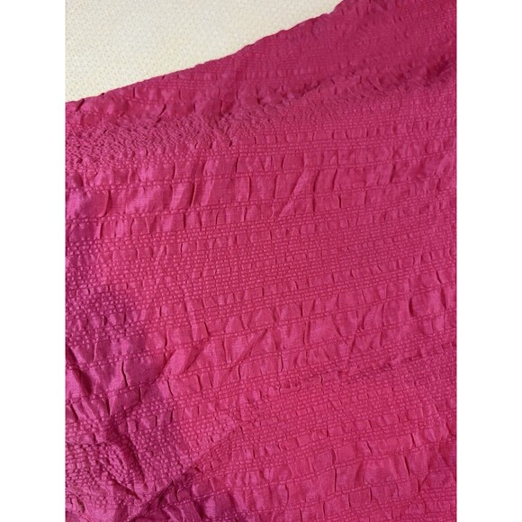 J Crew Womens Sz 8 Red Vintage Y2k Seersuck Cotton Fit & Flare Halter Midi Dress - Picture 6 of 9